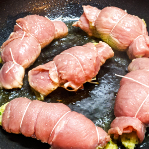 involtini de veau à la sauce tomate Etape 4 la cuisson